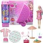 Mattel Barbie Color Reveals Foam! Doll And Pet Friend With 25 Surprises: Aromatic Bubble Solution, Clothes, Hair Expansion, Colo