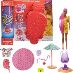 Mattel Barbie Color Reveals Foam! Doll And Pet Friend With 25 Surprises: Aromatic Bubble Solution, Clothes, Hair Expansion, Colo