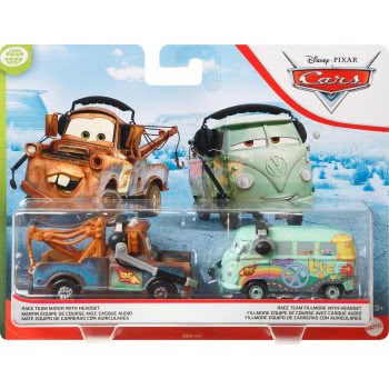 Mattel Disney Pixar Cars Race Team Mater & Fillmore With Headset 2-Pack DXV99 / GKB84 887961822762