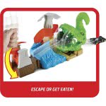 Mattel Hot Wheels Toxic Gator Attack Playset With 1 Car, Adjustable Launcher Multiple Options, Connected To Other Sets, Colorful
