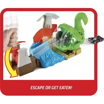 Mattel Hot Wheels Toxic Gator Attack Playset Με 1 Αυτοκίνητο, Ρυθμιζόμενο Εκτοξευτή Πολλαπλές Επιλογές Επίθεσης FNB05 / GTT69 88