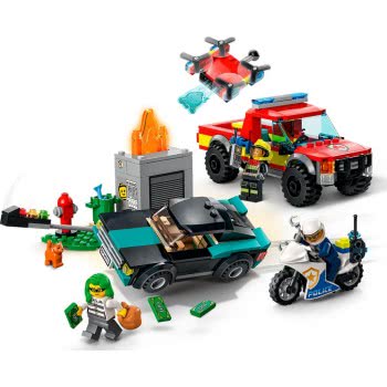LEGO City Fire Rescue And Police Chase 60319 5702017161037