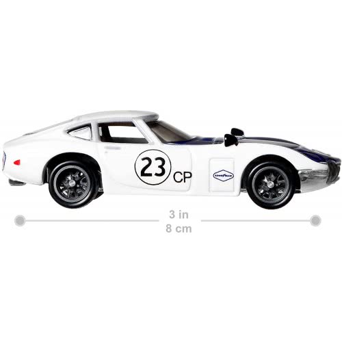 Mattel Hot Wheels Car Rollers Circle Legends, Premium Collection Culture Toyota 2000 GT FPY86 / GRJ98 887961906110