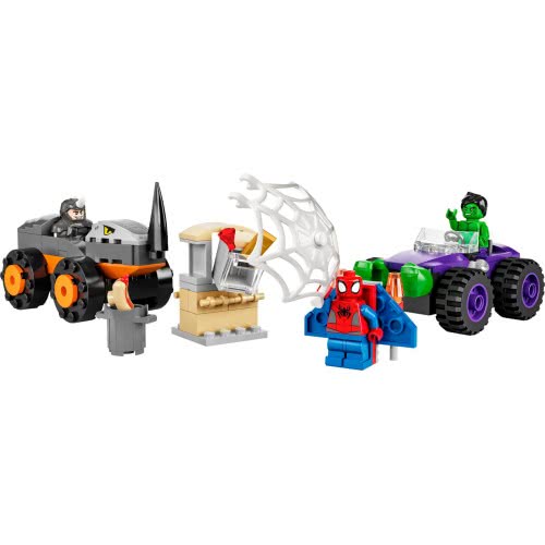 LEGO Spiderman Αναμέτρηση Χαλκ Εναντίον Ράινο Με Φορτηγά 10782 5702017150659