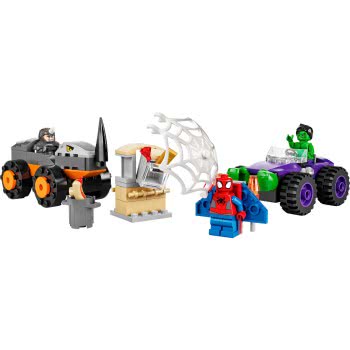 LEGO Spiderman Αναμέτρηση Χαλκ Εναντίον Ράινο Με Φορτηγά 10782 5702017150659