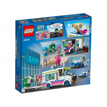 LEGO City Αστυνομική Καταδίωξη Φορτηγού Παγωτών 60314 5702017161891