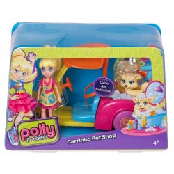Mattel Polly Pocket Οχηματάκι Με Σκυλάκι CFM52 887961058017