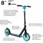 Globber Nl205, 2 Wheel Scooter, Teal One Size 684-105-2 4895224401490