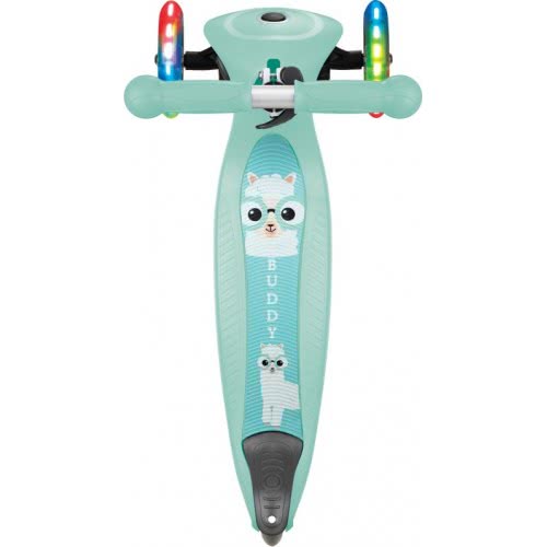 Globber Scooter Primo Foldable Fantasy Lights Buddy Mint Lama 434-206 4895224402442