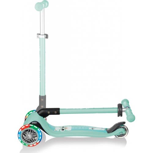 Globber Scooter Primo Foldable Fantasy Lights Buddy Mint Lama 434-206 4895224402442