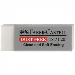 Faber-Castell Γόμα Dust Free Λευκή Μεγάλη 187120 9556089871204