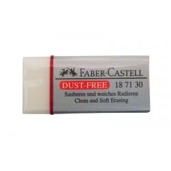 Faber-Castell Fc Γόμα Dust Free Λευκή Μικρή 187130 9556089871303