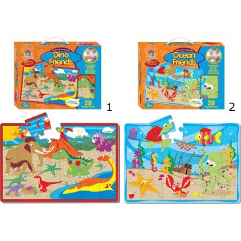 Toys-shop Choice FLOOR PUZZLE 50X35 ΕΚ. PET FRIENDS AND SAFARI FRIENDS - 2 ΣΧΕΔΙΑ JK078324 6990317783243