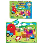 Toys-shop Choice ΠΑΖΛ ΔΑΠΕΔΟΥ 50X35 ΕΚ. TRANSPORTATION AND FARMYARD FRIENDS - 2 ΣΧΕΔΙΑ JK078321 6990317783212