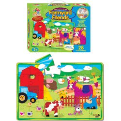 Toys-shop Choice ΠΑΖΛ ΔΑΠΕΔΟΥ 50X35 ΕΚ. TRANSPORTATION AND FARMYARD FRIENDS - 2 ΣΧΕΔΙΑ JK078321 6990317783212