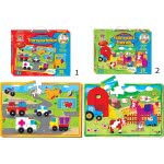 Toys-shop Choice FLOOR PUZZLE 50X35 CM. TRANSPORTATION AND FARMYARD FRIENDS - 2 ΣΧΕΔΙΑ JK078321 6990317783212