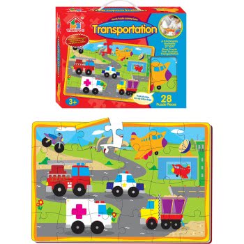 Toys-shop Choice FLOOR PUZZLE 50X35 CM. TRANSPORTATION AND FARMYARD FRIENDS - 2 ΣΧΕΔΙΑ JK078321 6990317783212