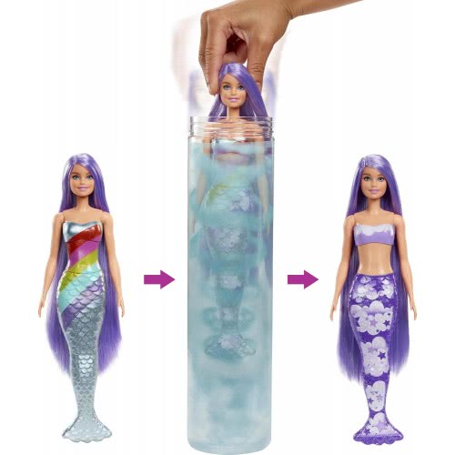 Mattel Barbie Color Reveal Mermaid Γοργόνες HCC46 194735007189