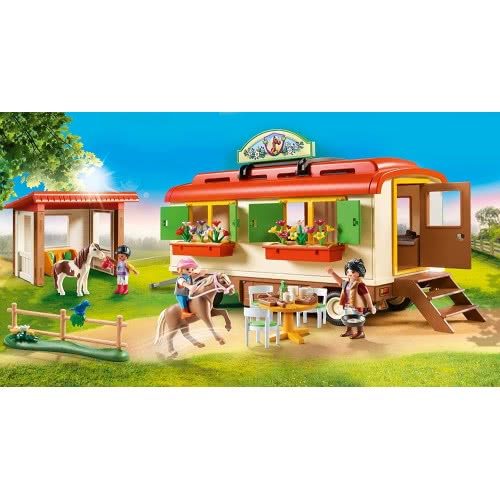 Playmobil Country Pony Shelter With Mobile Home 70510 4008789705105