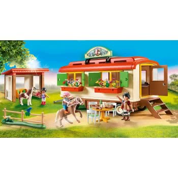 Playmobil Country Pony Shelter With Mobile Home 70510 4008789705105