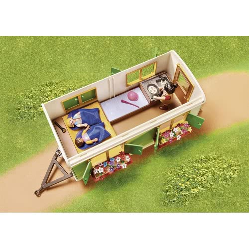 Playmobil Country Pony Shelter With Mobile Home 70510 4008789705105
