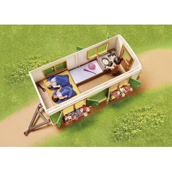 Playmobil Country Pony Shelter With Mobile Home 70510 4008789705105