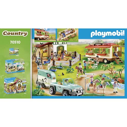 Playmobil Country Pony Shelter With Mobile Home 70510 4008789705105