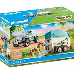 Playmobil Country Car With Pony Trailer 70511 4008789705112