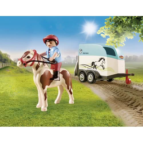 Playmobil Country Όχημα Με Τρέιλερ Μεταφοράς Πόνυ 70511 4008789705112