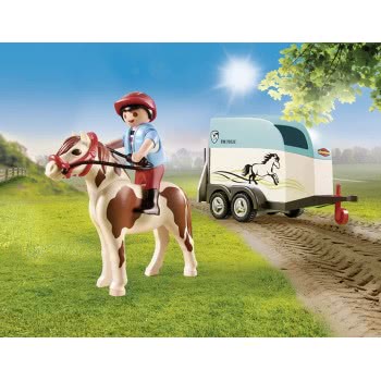 Playmobil Country Όχημα Με Τρέιλερ Μεταφοράς Πόνυ 70511 4008789705112