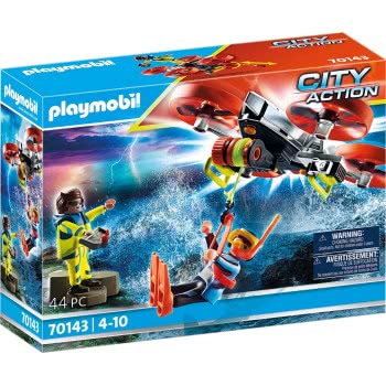 Playmobil City Action Επιχείρηση Διάσωσης Δύτη Με Drone 70143 4008789701435
