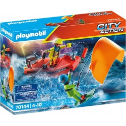 Playmobil City Action Επιχείρηση Διάσωσης Kitesurfer Με Σκάφος 70144 4008789701442