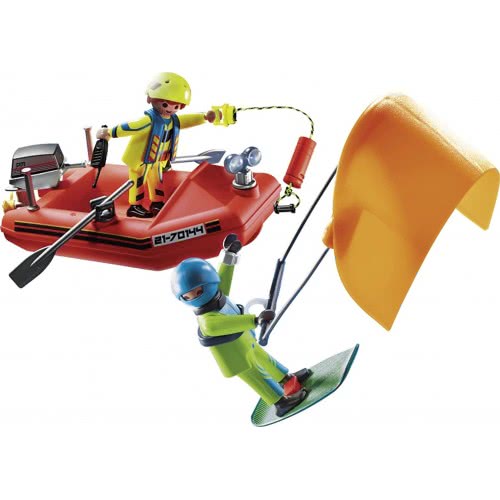 Playmobil City Action Επιχείρηση Διάσωσης Kitesurfer Με Σκάφος 70144 4008789701442
