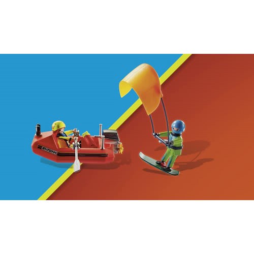 Playmobil City Action Επιχείρηση Διάσωσης Kitesurfer Με Σκάφος 70144 4008789701442