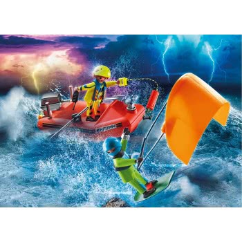 Playmobil City Action Επιχείρηση Διάσωσης Kitesurfer Με Σκάφος 70144 4008789701442