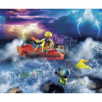 Playmobil City Action Επιχείρηση Διάσωσης Kitesurfer Με Σκάφος 70144 4008789701442