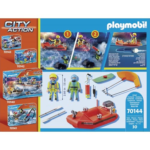 Playmobil City Action Επιχείρηση Διάσωσης Kitesurfer Με Σκάφος 70144 4008789701442