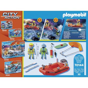 Playmobil City Action Επιχείρηση Διάσωσης Kitesurfer Με Σκάφος 70144 4008789701442