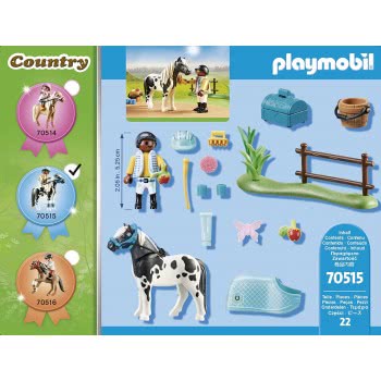 Playmobil Country Αναβάτης Με Πόνυ Lewitzer 70515 4008789705150
