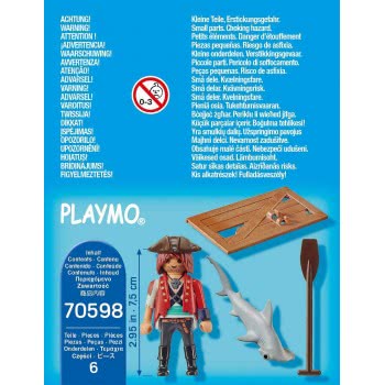 Playmobil Special Plus Pirate With Raft 70598 4008789705983
