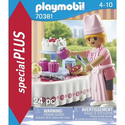 Playmobil Special Plus Candy Bar Baker With Dessert Table 70381 4008789703811