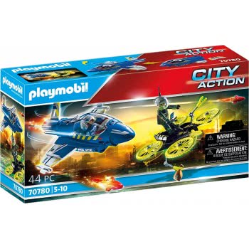 Playmobil City Action Police Jet With Drone 70780 4008789707802