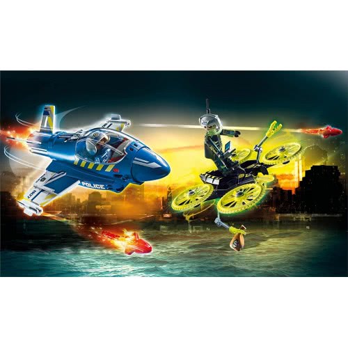 Playmobil City Action Police Jet With Drone 70780 4008789707802