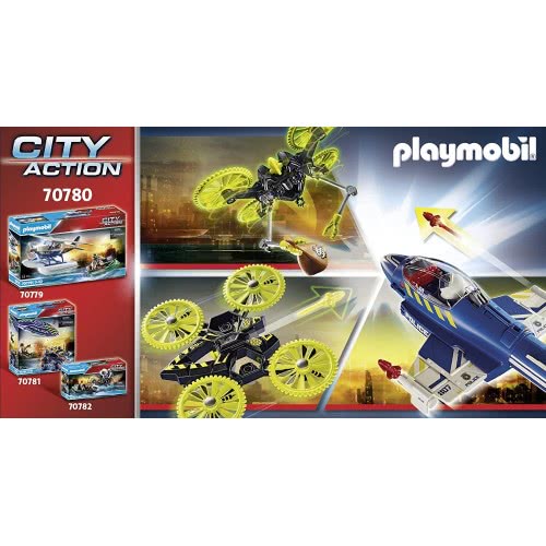 Playmobil City Action Police Jet With Drone 70780 4008789707802
