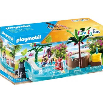 Playmobil Aqua Park Παιδική Πισίνα Με Υδρομασάζ 70611 4008789706119
