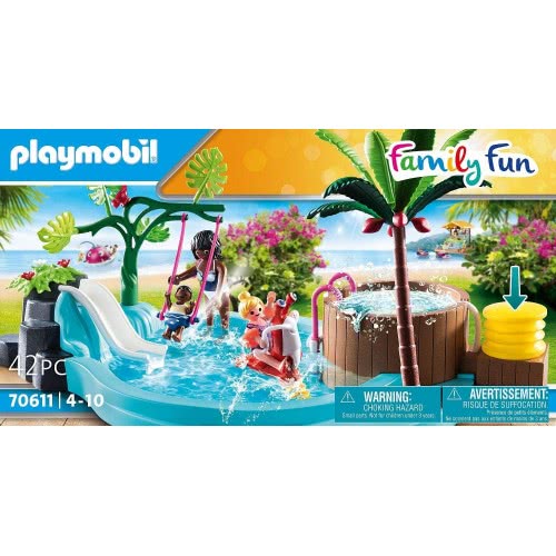 Playmobil Aqua Park Παιδική Πισίνα Με Υδρομασάζ 70611 4008789706119