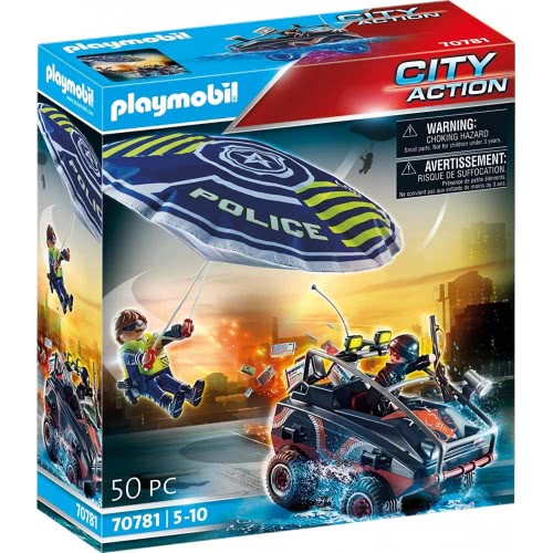 Playmobil City Action Police Parachute With Amphibious Vehicle 70781 4008789707819