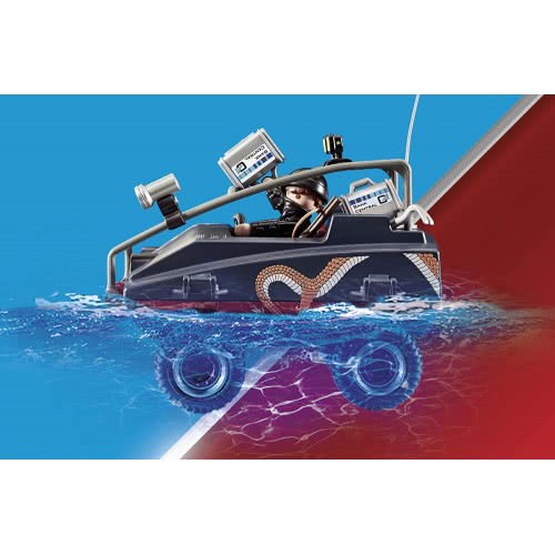Playmobil City Action Καταδίωξη Αμφίβιου Οχήματος Από Αστυνομικό Αλεξίπτωτο 70781 4008789707819