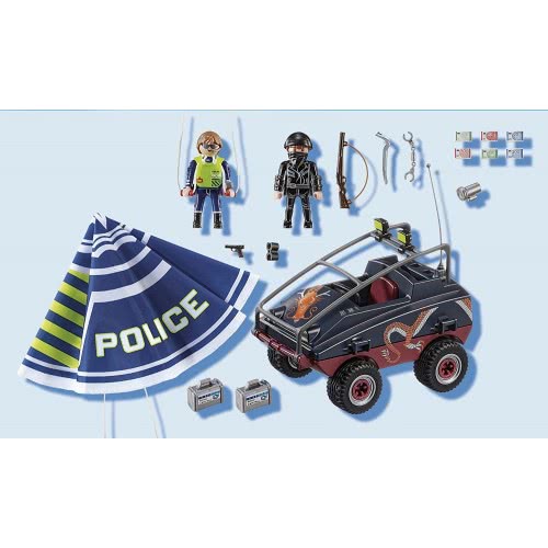 Playmobil City Action Police Parachute With Amphibious Vehicle 70781 4008789707819