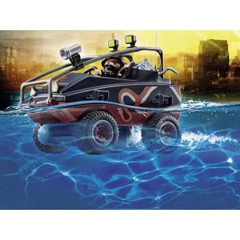 Playmobil City Action Καταδίωξη Αμφίβιου Οχήματος Από Αστυνομικό Αλεξίπτωτο 70781 4008789707819